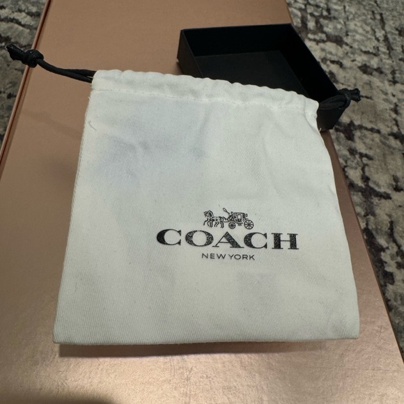 Coach Heart-Shaped Gold and Red Earrings - Picture 11 of 13